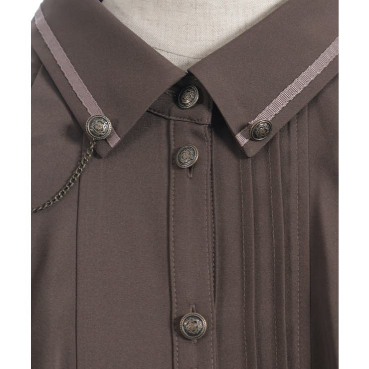 連釦×チェーン付ケープ風ブラウス | axes femme | 詳細画像31 