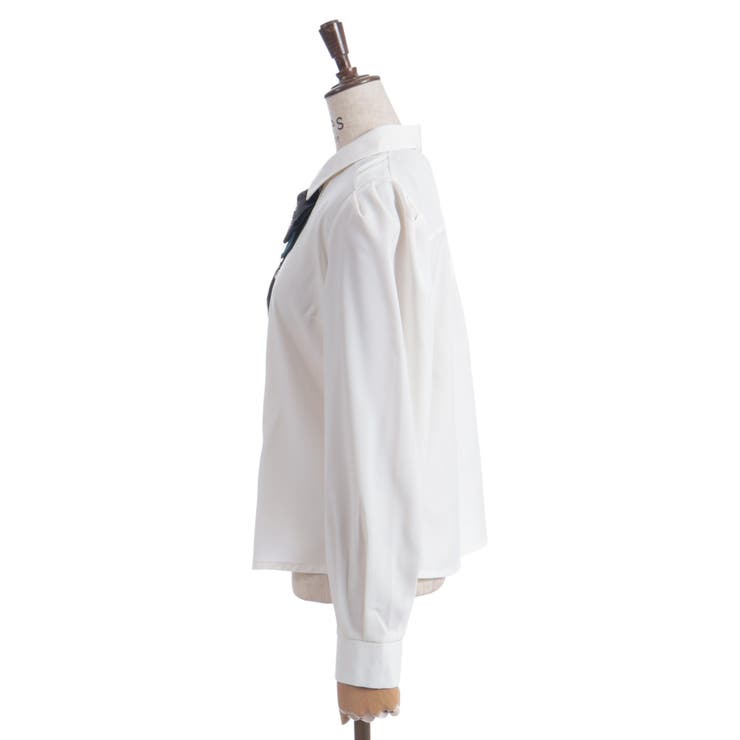 チェーン×リボン付ブラウス | axes femme | 詳細画像15 