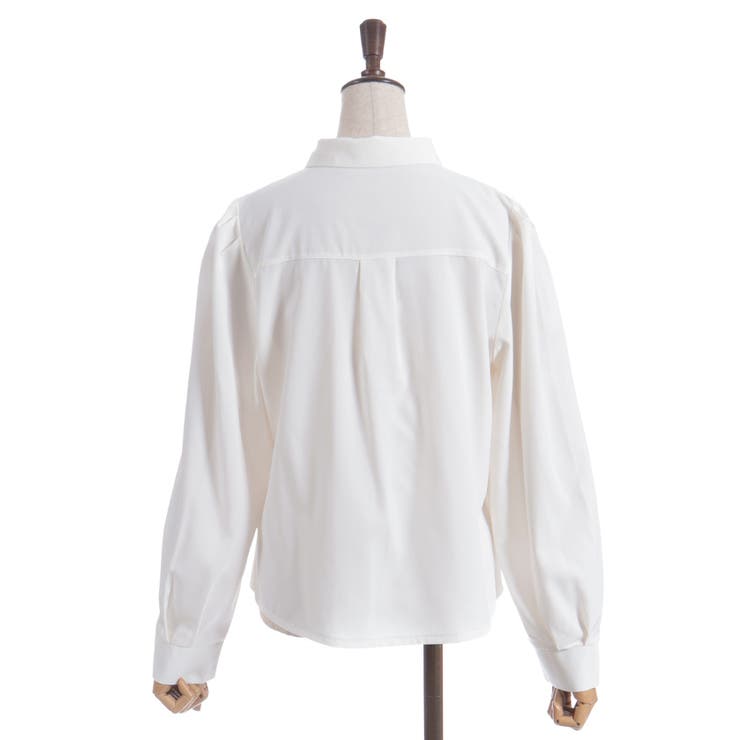 チェーン×リボン付ブラウス | axes femme | 詳細画像16 