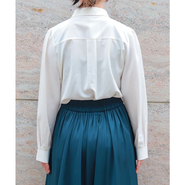 チェーン×リボン付ブラウス | axes femme | 詳細画像3 