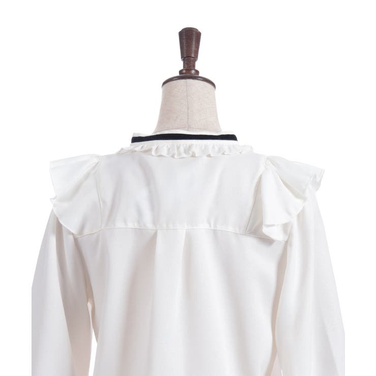 レースアップカフスブラウス | axes femme | 詳細画像22 