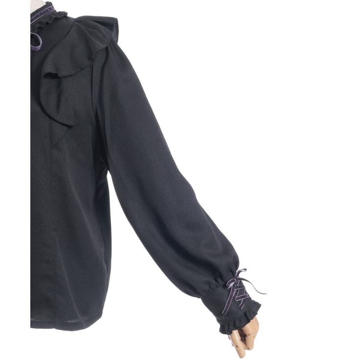 レースアップカフスブラウス | axes femme | 詳細画像29 