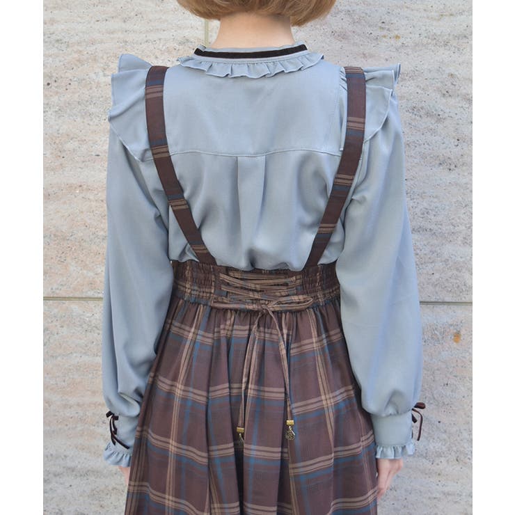 レースアップカフスブラウス | axes femme | 詳細画像3 