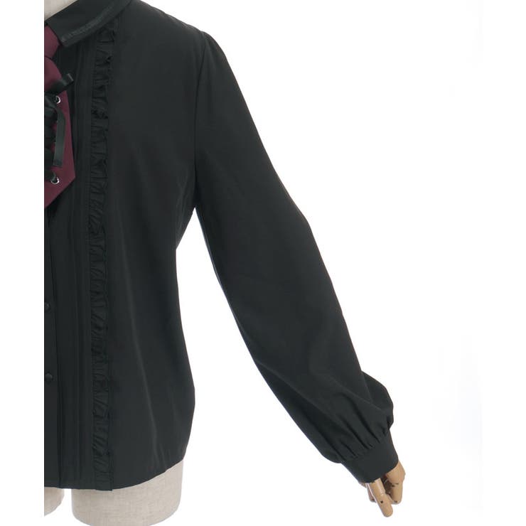 レースアップタイ付ブラウス | axes femme | 詳細画像14 