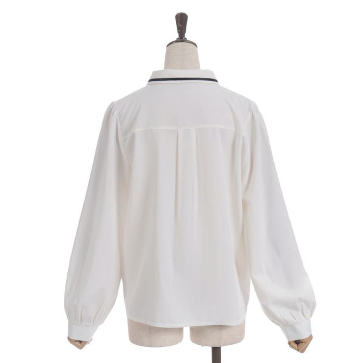 レースアップタイ付ブラウス | axes femme | 詳細画像17 