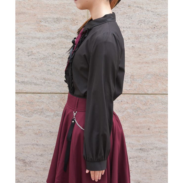 レースアップタイ付ブラウス | axes femme | 詳細画像2 