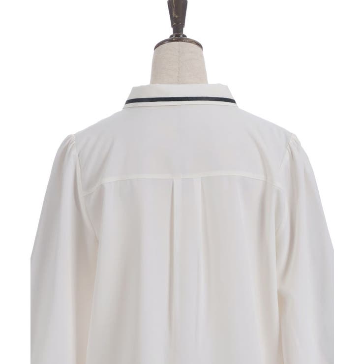 レースアップタイ付ブラウス | axes femme | 詳細画像20 