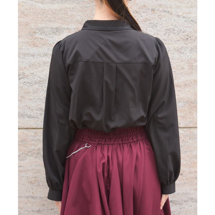 レースアップタイ付ブラウス | axes femme | 詳細画像3 