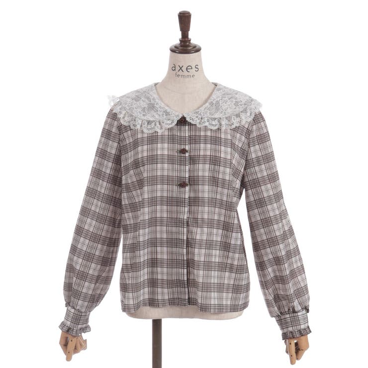 レース襟ブラウス | axes femme | 詳細画像22 