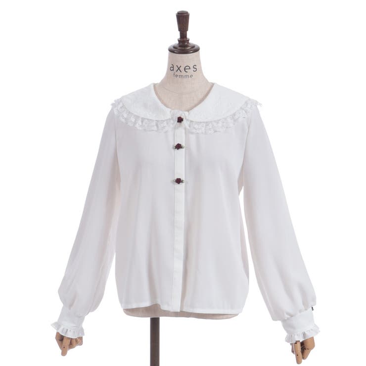 レース襟ブラウス | axes femme | 詳細画像4 