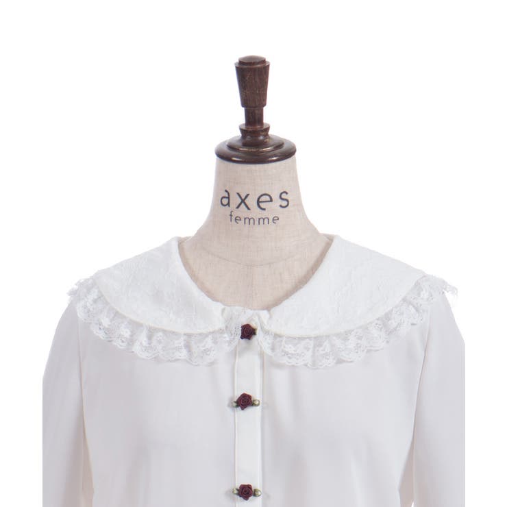 レース襟ブラウス | axes femme | 詳細画像7 
