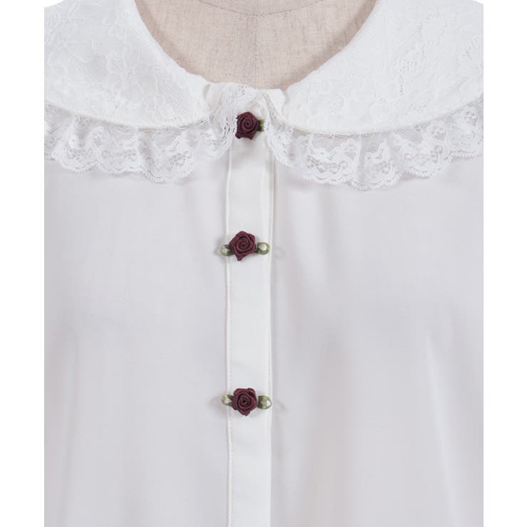 レース襟ブラウス | axes femme | 詳細画像9 