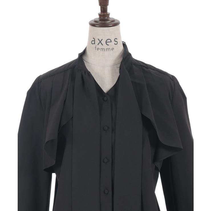 リボン×フラシデザインブラウス | axes femme | 詳細画像16 