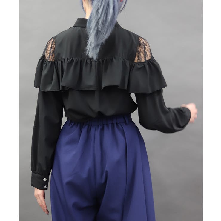 フロントファスナーブラウス | axes femme | 詳細画像3 