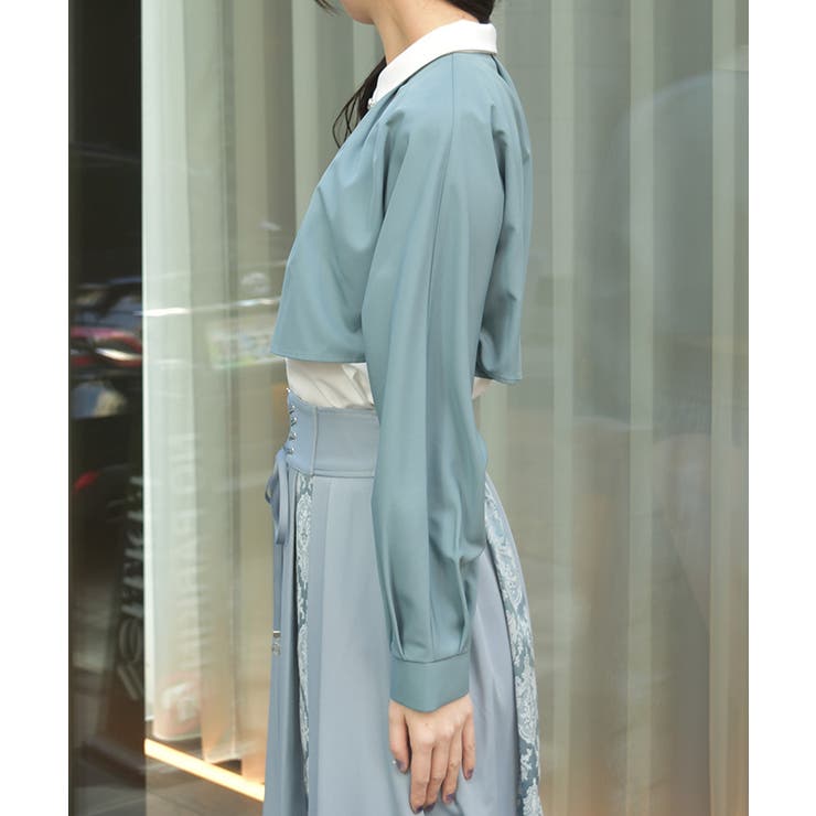 チェーン付オーバーブラウス | axes femme | 詳細画像2 