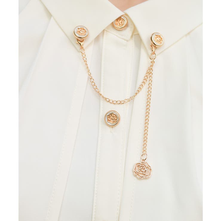 チェーン付オーバーブラウス | axes femme | 詳細画像8 