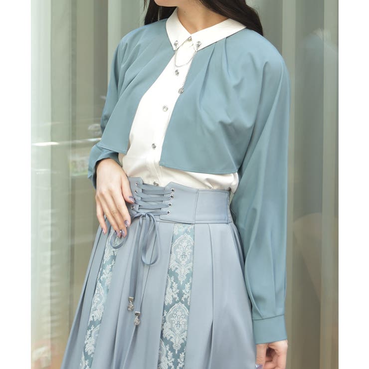 ミント | チェーン付オーバーブラウス | axes femme