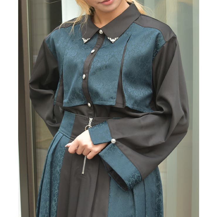 【セットアップ対応】ジャガードブラウス | axes femme | 詳細画像10 