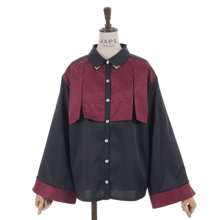 【セットアップ対応】ジャガードブラウス | axes femme | 詳細画像19 