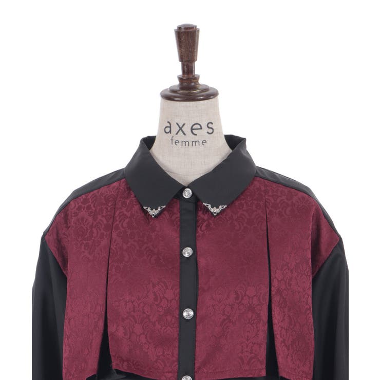 【セットアップ対応】ジャガードブラウス | axes femme | 詳細画像22 