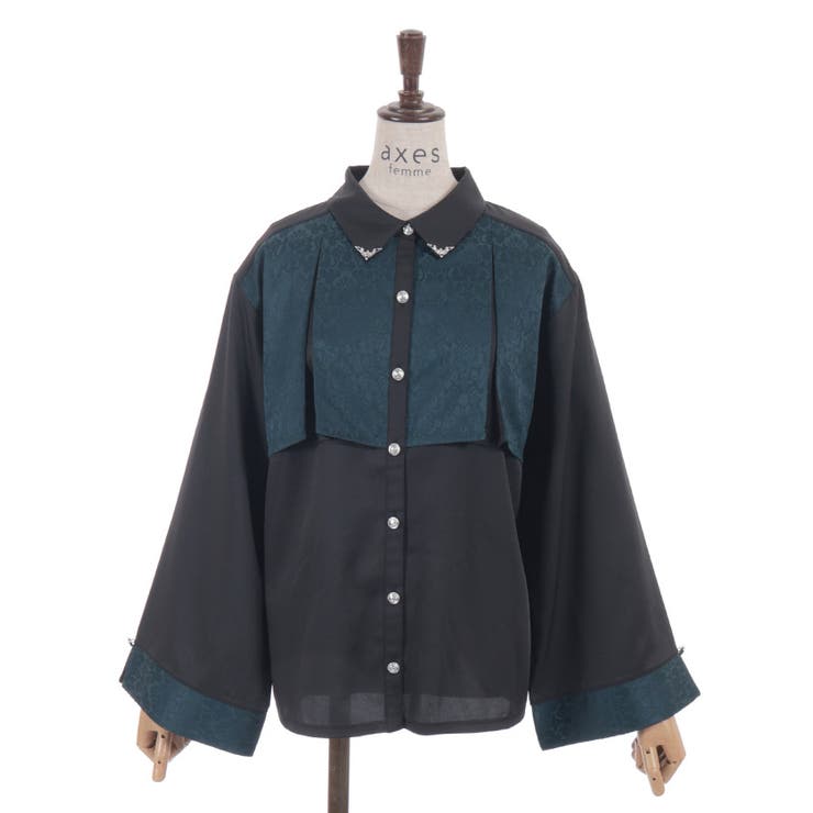 【セットアップ対応】ジャガードブラウス | axes femme | 詳細画像26 