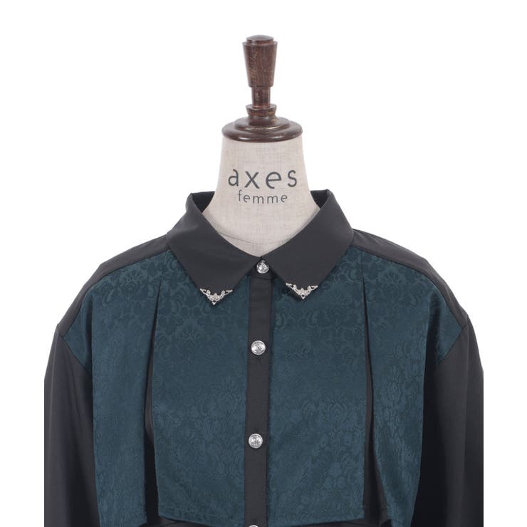 【セットアップ対応】ジャガードブラウス | axes femme | 詳細画像29 