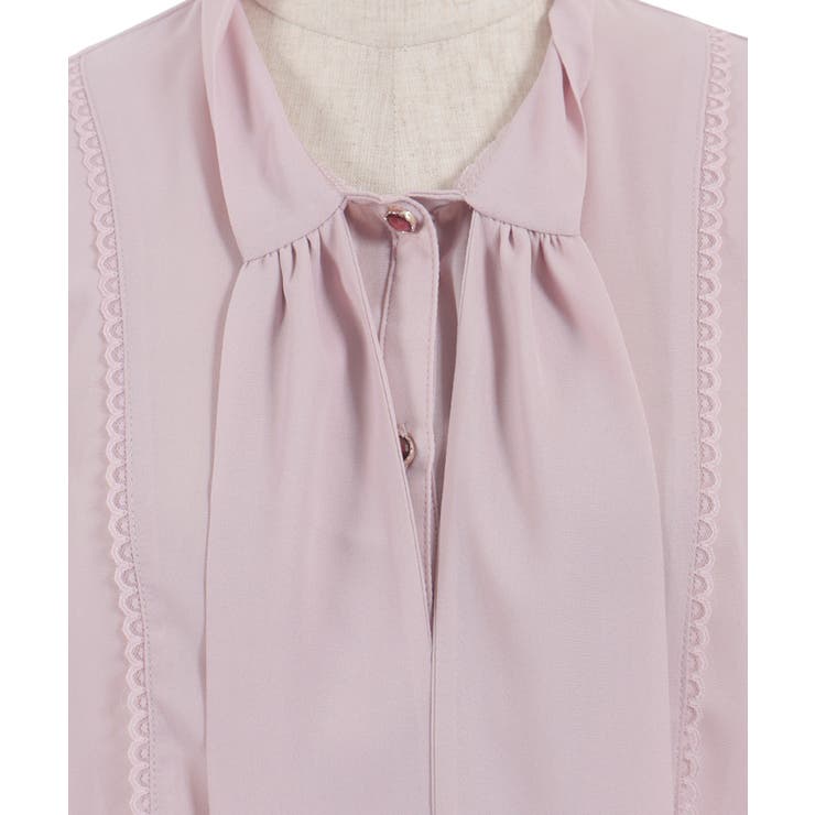 苺刺繍ボウタイブラウス | axes femme | 詳細画像29 