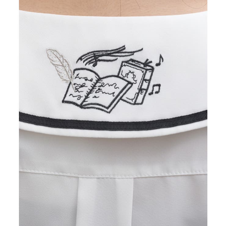 読書の秋刺繍襟ブラウス | axes femme | 詳細画像5 