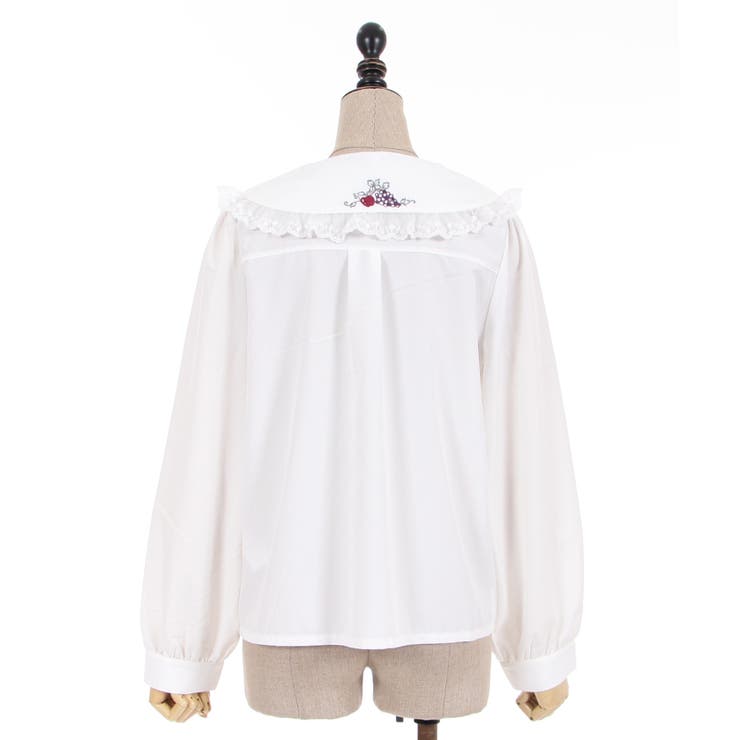 ラ レコルト刺繍襟BL[品番：IGAW0002384]｜axes femme