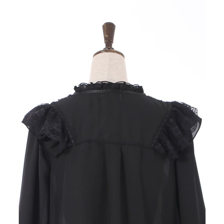 アンティーク風フリルブラウス[品番：IGAW0003483]｜axes femme
