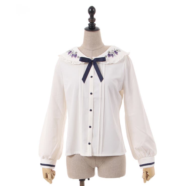 ヴァンダンジュ刺繍ブラウス | axes femme | 詳細画像12 