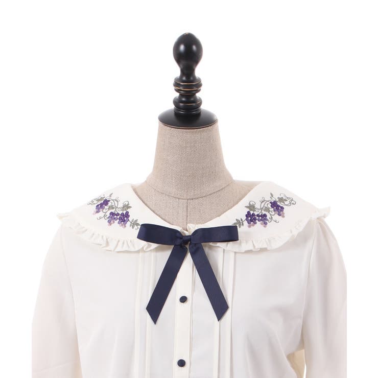 ヴァンダンジュ刺繍ブラウス | axes femme | 詳細画像15 