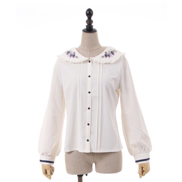 ヴァンダンジュ刺繍ブラウス | axes femme | 詳細画像17 