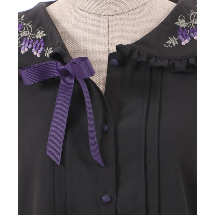 ヴァンダンジュ刺繍ブラウス | axes femme | 詳細画像8 