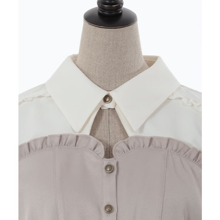 ビスチェデザインブラウス[品番：IGAW0004444]｜axes femme