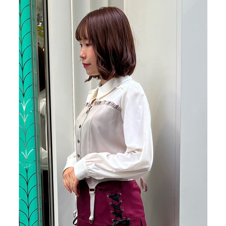 ビスチェデザインブラウス[品番：IGAW0004444]｜axes femme