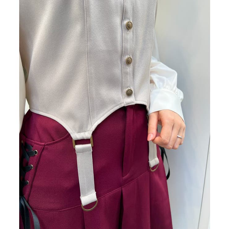 ビスチェデザインブラウス[品番：IGAW0004444]｜axes femme