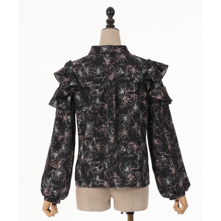 ラッフルフリルブラウス[品番：IGAW0004516]｜axes femme（アクシーズ 