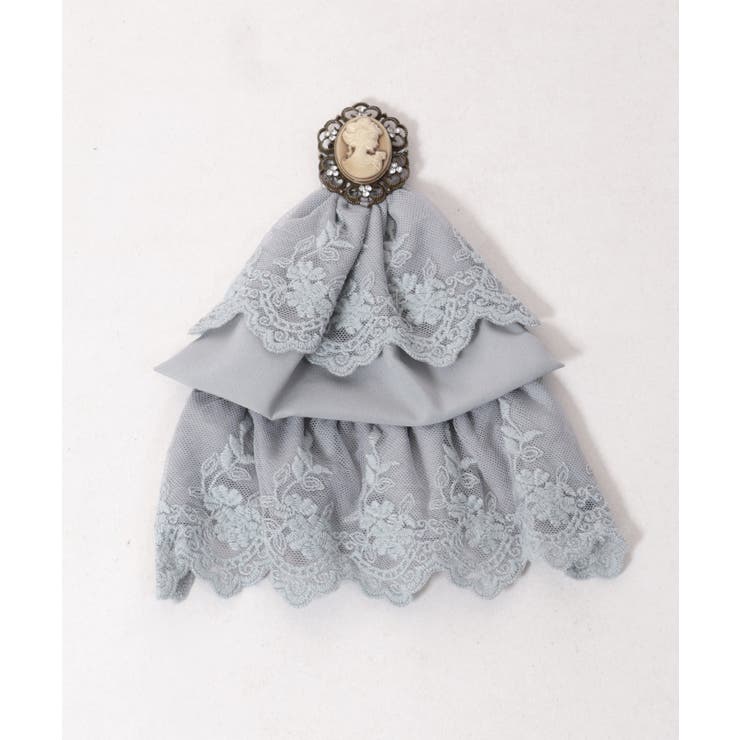 カメオ×ジャボブローチ付ブラウス[品番：IGAW0004645]｜axes femme