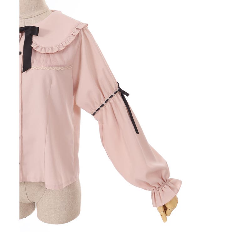 00s axes femme 希少胸元リボンフリルトップスcoquette CI91X95P_sub04_L.jpg