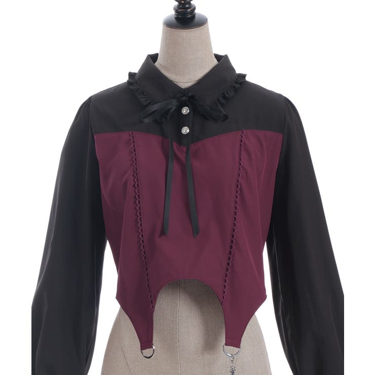 ガータービスチェデザインブラウス | axes femme | 詳細画像11 