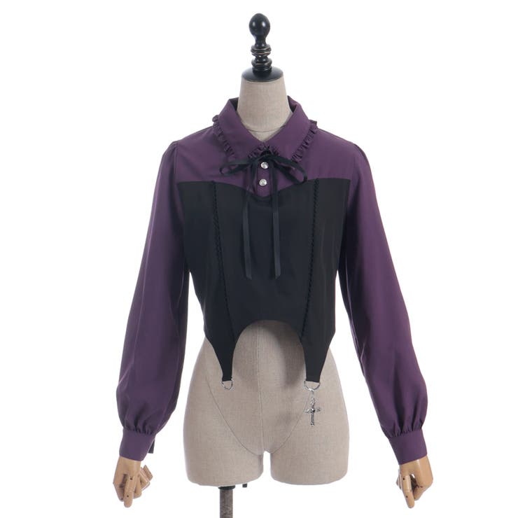 ガータービスチェデザインブラウス | axes femme | 詳細画像15 