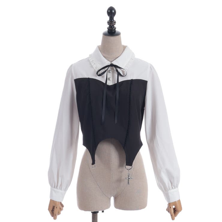 ガータービスチェデザインブラウス | axes femme | 詳細画像23 