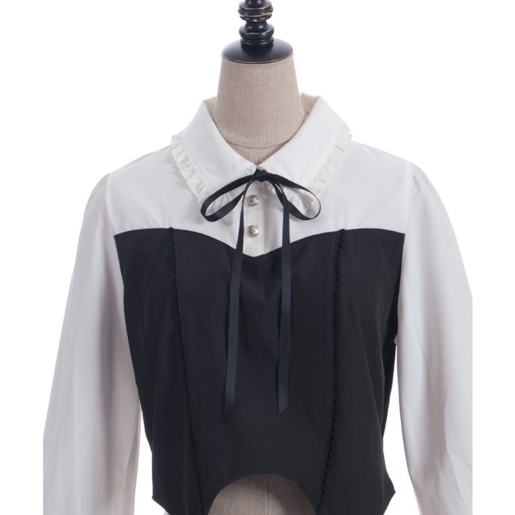 ガータービスチェデザインブラウス | axes femme | 詳細画像26 