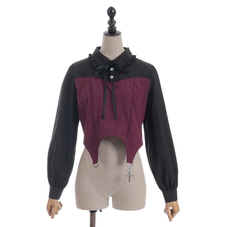 ガータービスチェデザインブラウス | axes femme | 詳細画像8 