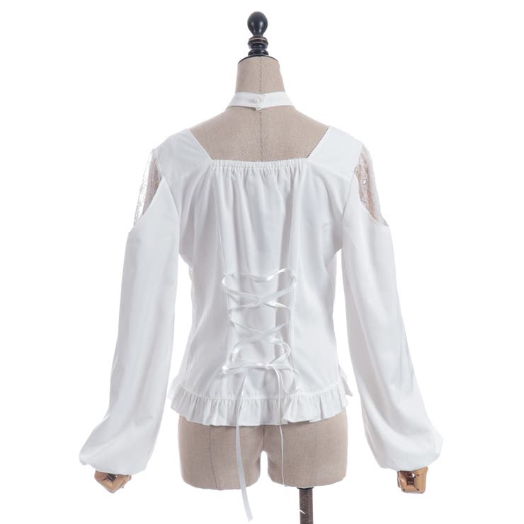 デコルテレースアップブラウス | axes femme | 詳細画像11 