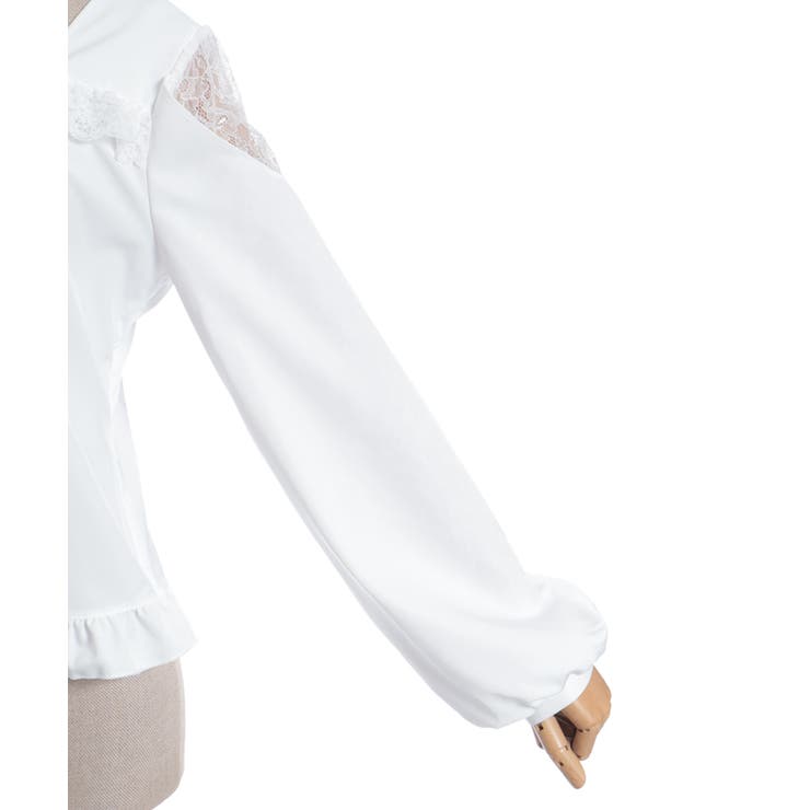 デコルテレースアップブラウス | axes femme | 詳細画像15 