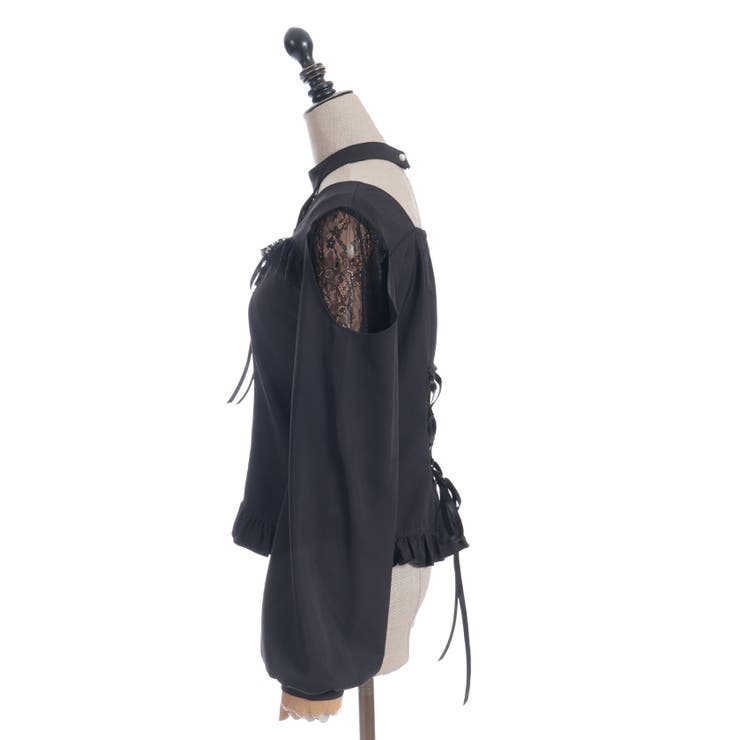 デコルテレースアップブラウス | axes femme | 詳細画像26 