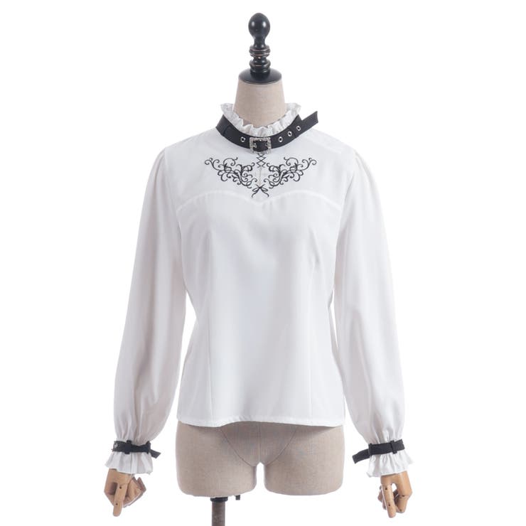 ベルトデザイン刺繍ブラウス | axes femme | 詳細画像17 