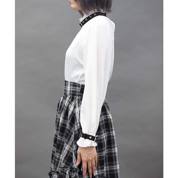 ベルトデザイン刺繍ブラウス | axes femme | 詳細画像2 